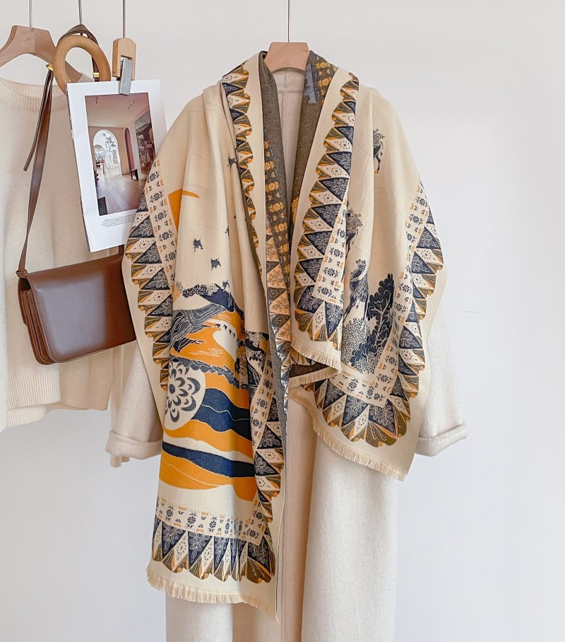 Cotton Three-Shuttle Woven Scarf 3