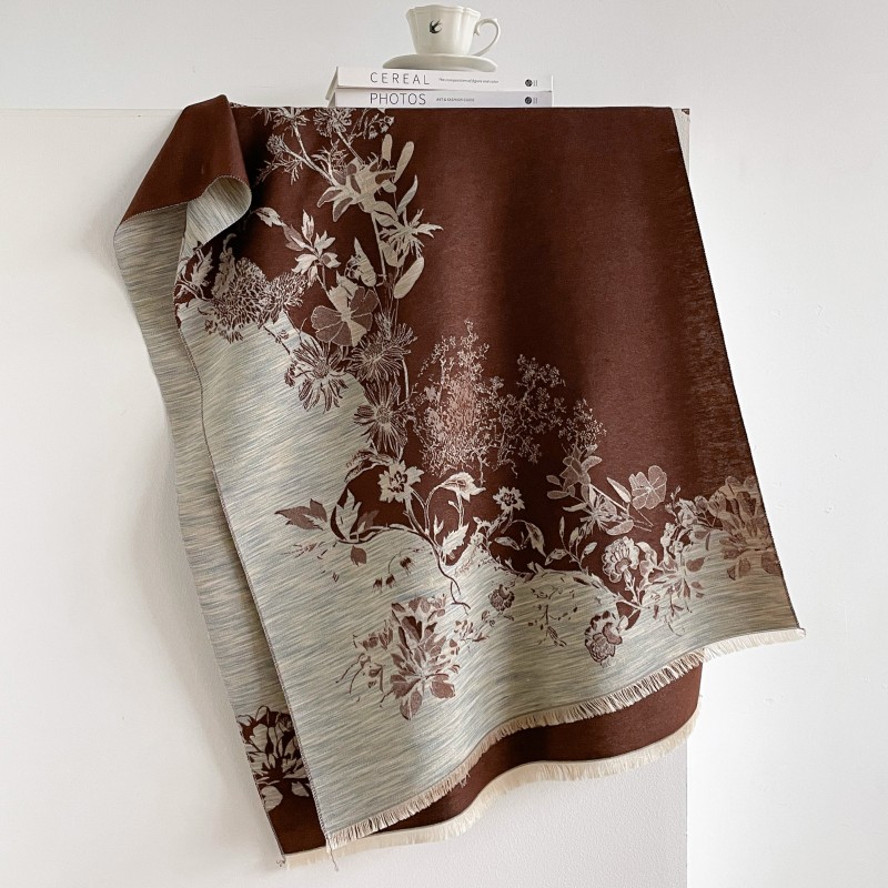 Striped Short-Fringe Scarf 3